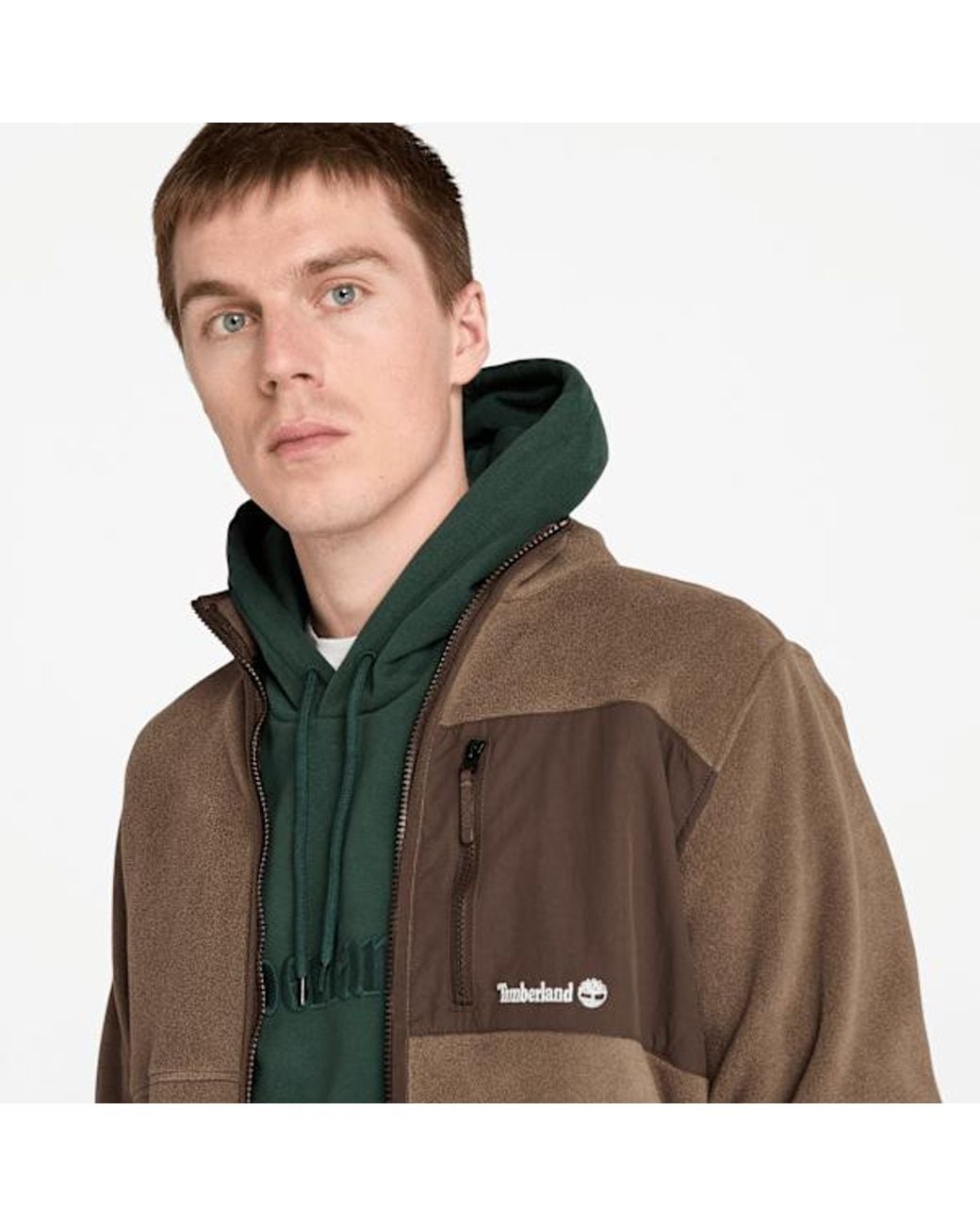Timberland Brown Sherburne Polartec Fleece Jacket For for men