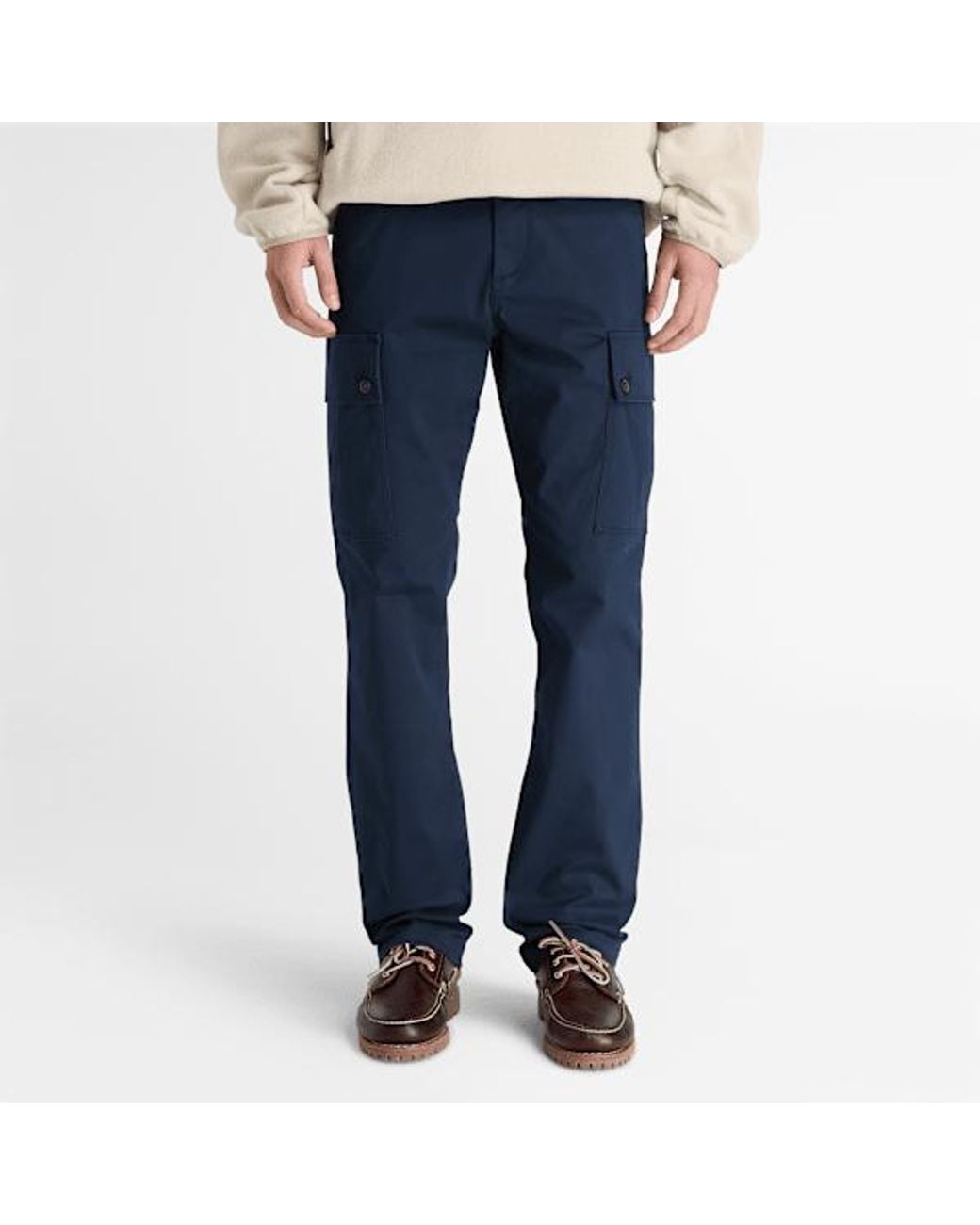 Timberland Blue Twill Cargo Trouser For for men