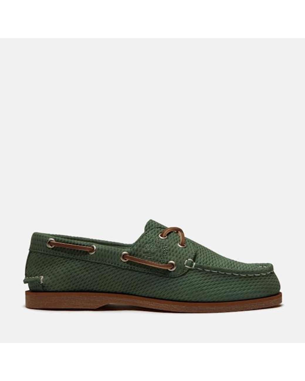 Timberland Green Classic Boat Shoe For