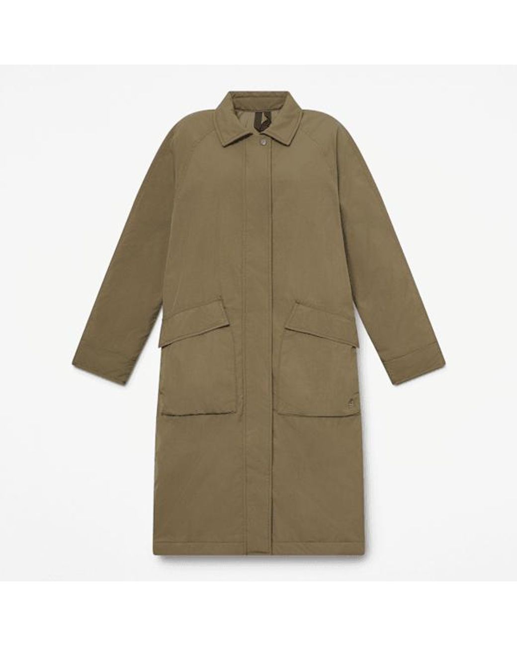Timberland Green Water Repellent Insulated Long Coat For