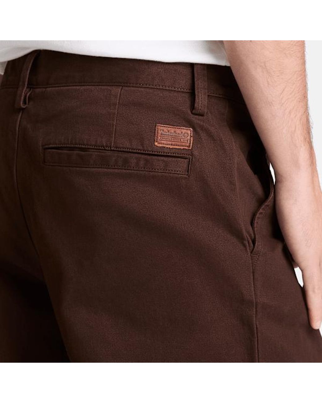 Timberland Brown Peached Heavy Twill Chino Trouser For for men