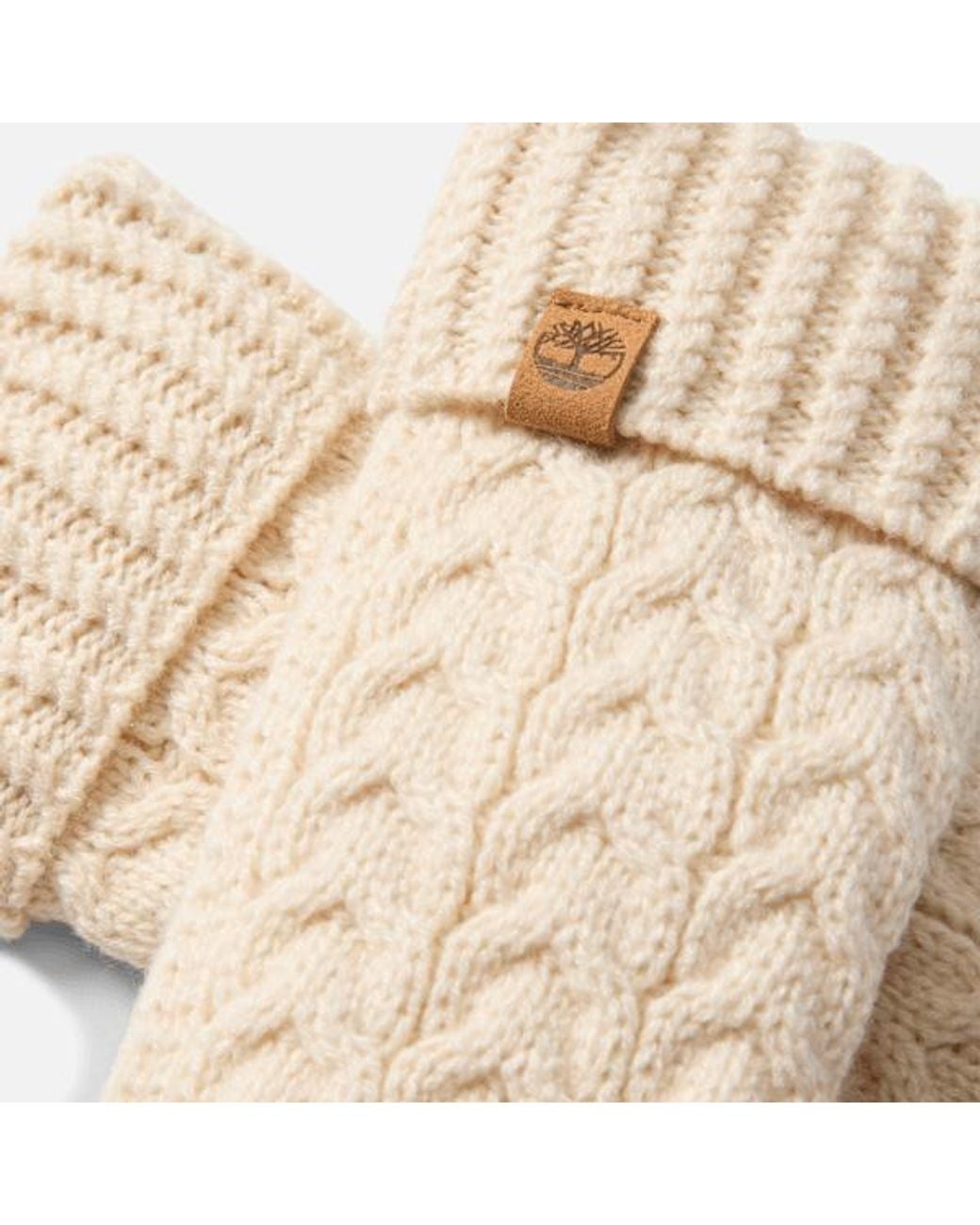 Timberland Natural Cable Mitten For