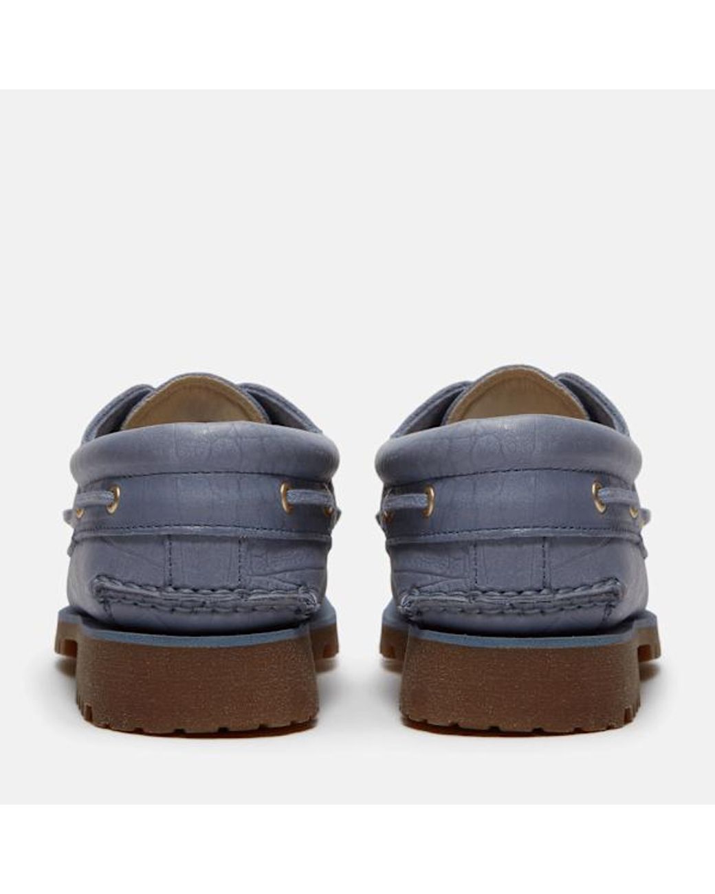 Timberland Blue All Gender Authentic 3-Eye Lug Handsewn Boat Shoe