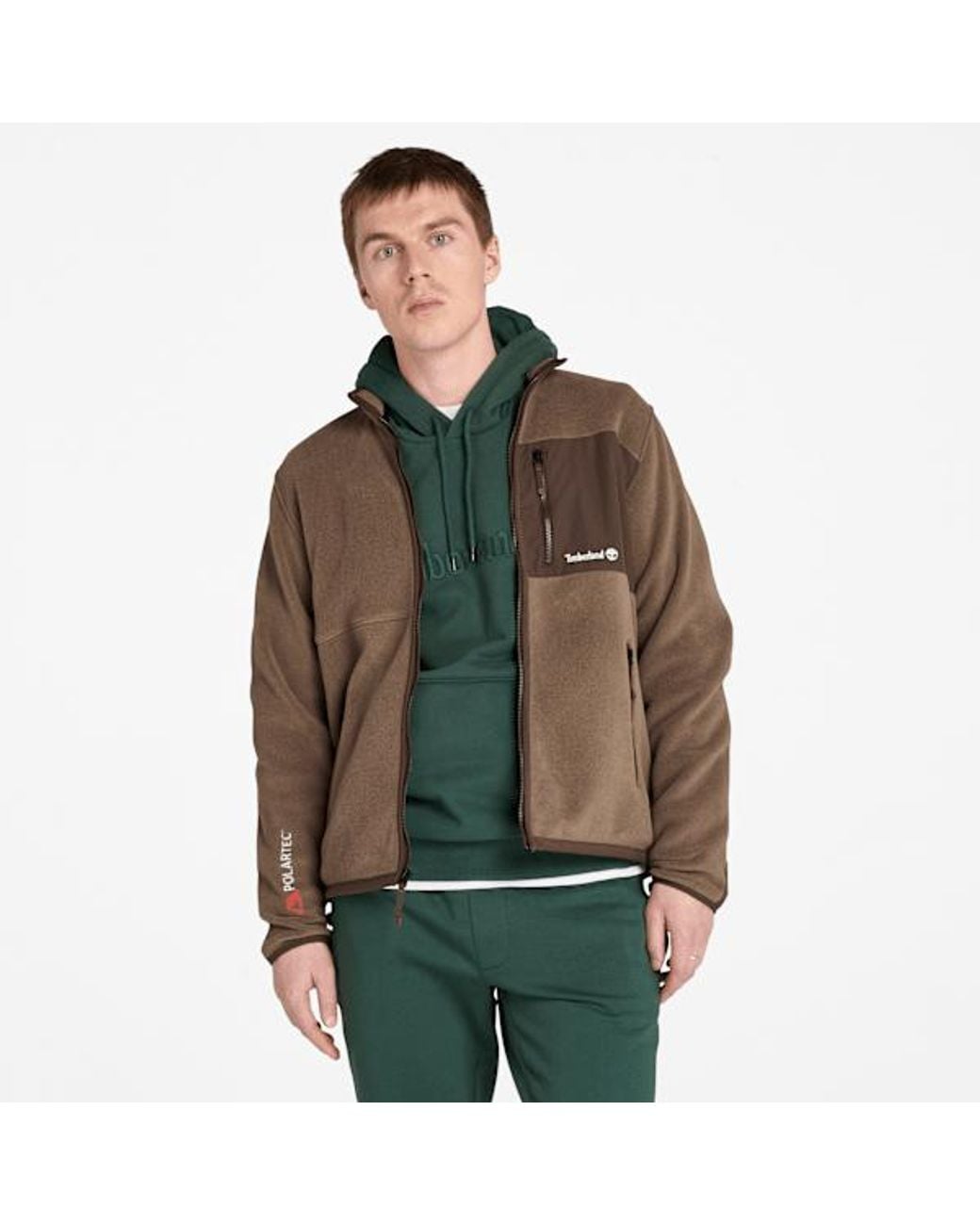 Timberland Brown Sherburne Polartec Fleece Jacket For for men