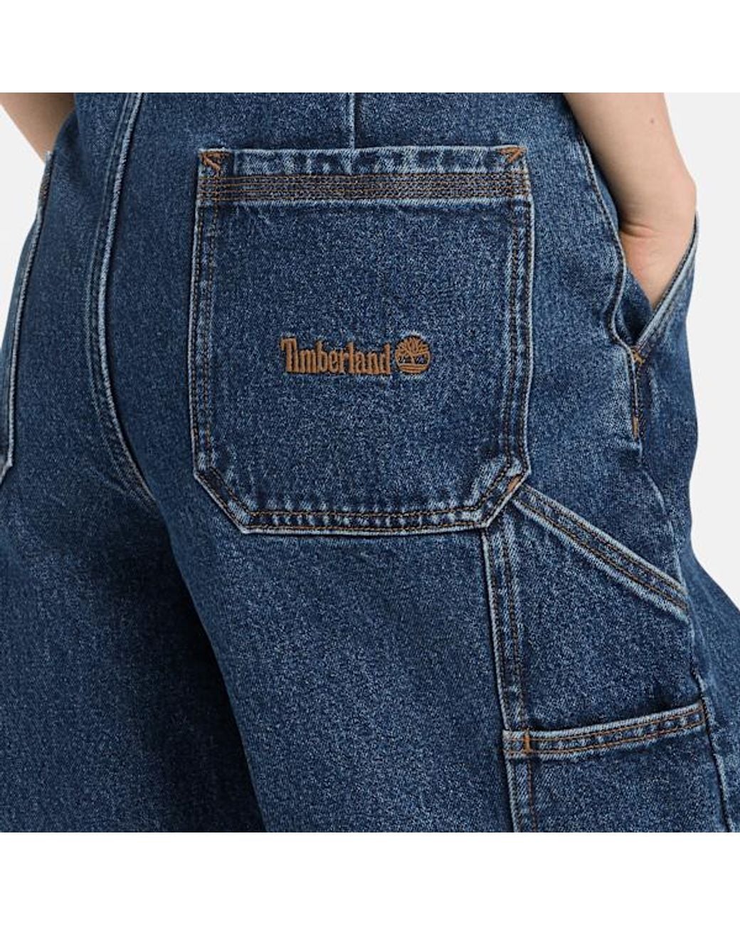 Timberland Blue All Gender Denim Carpenter Short