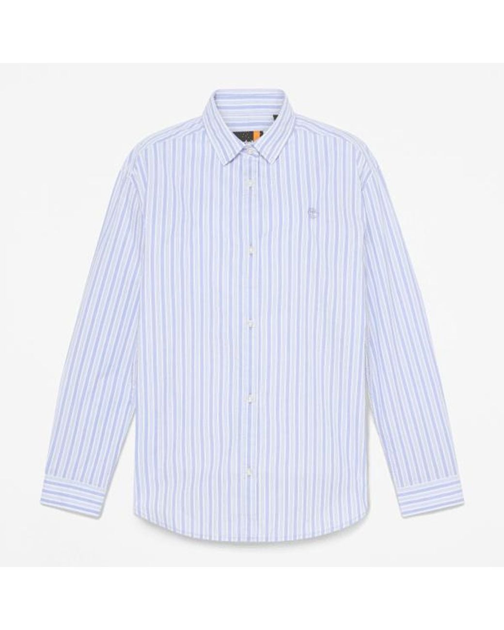 Timberland Blue Multi-Stripe Long-Sleeve Shirt For