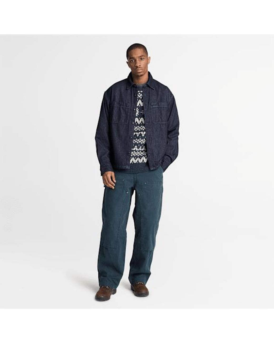 Timberland Blue Rindge Double Knee Canvas Carpenter Trouser For for men