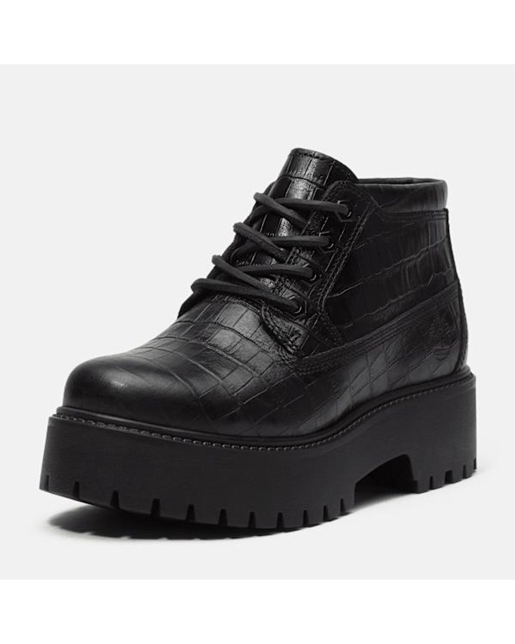 Timberland Black Stone Street Platform Mid Boot For