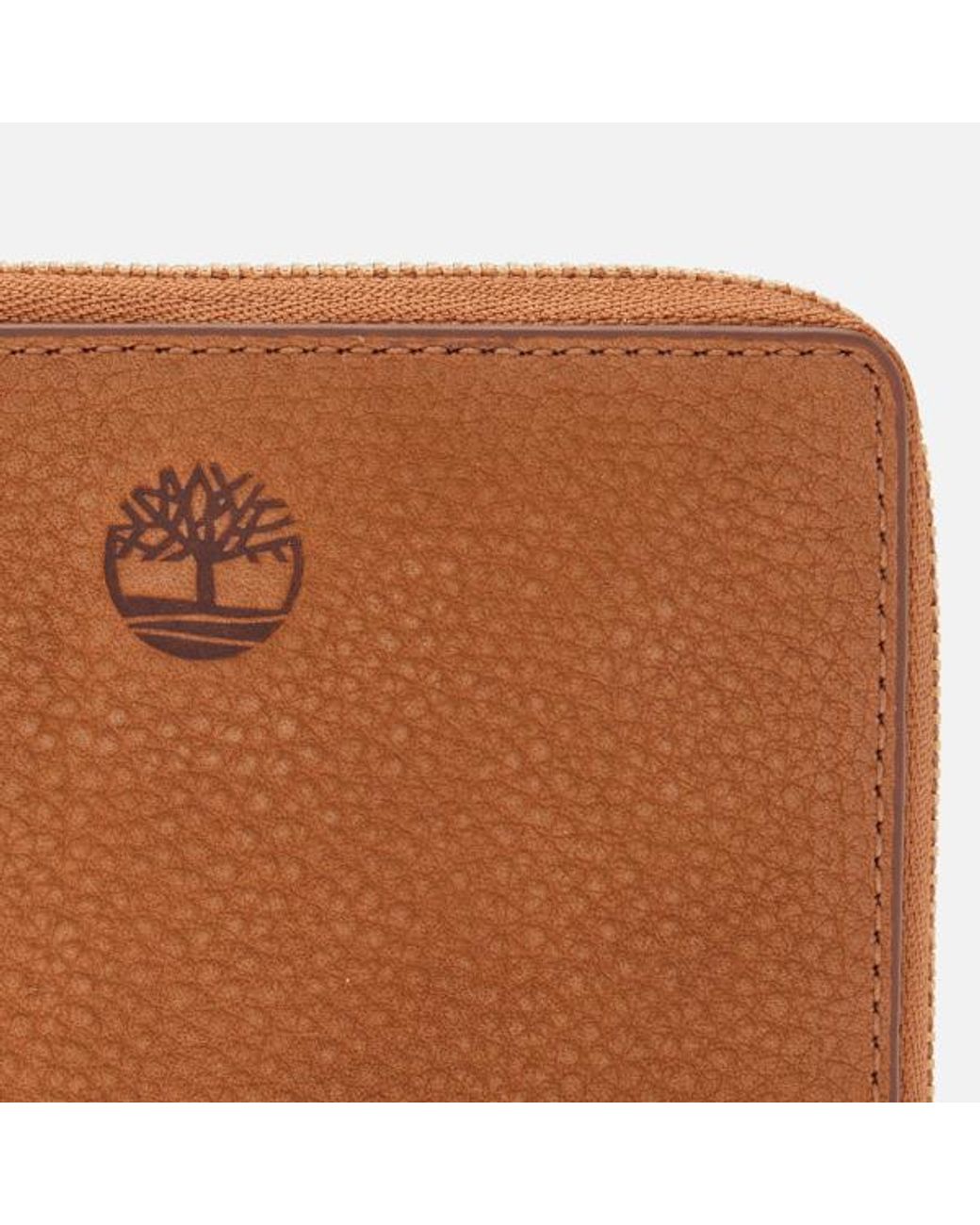 Timberland Brown Tuckerman Zip Wallet With Coin Pocket