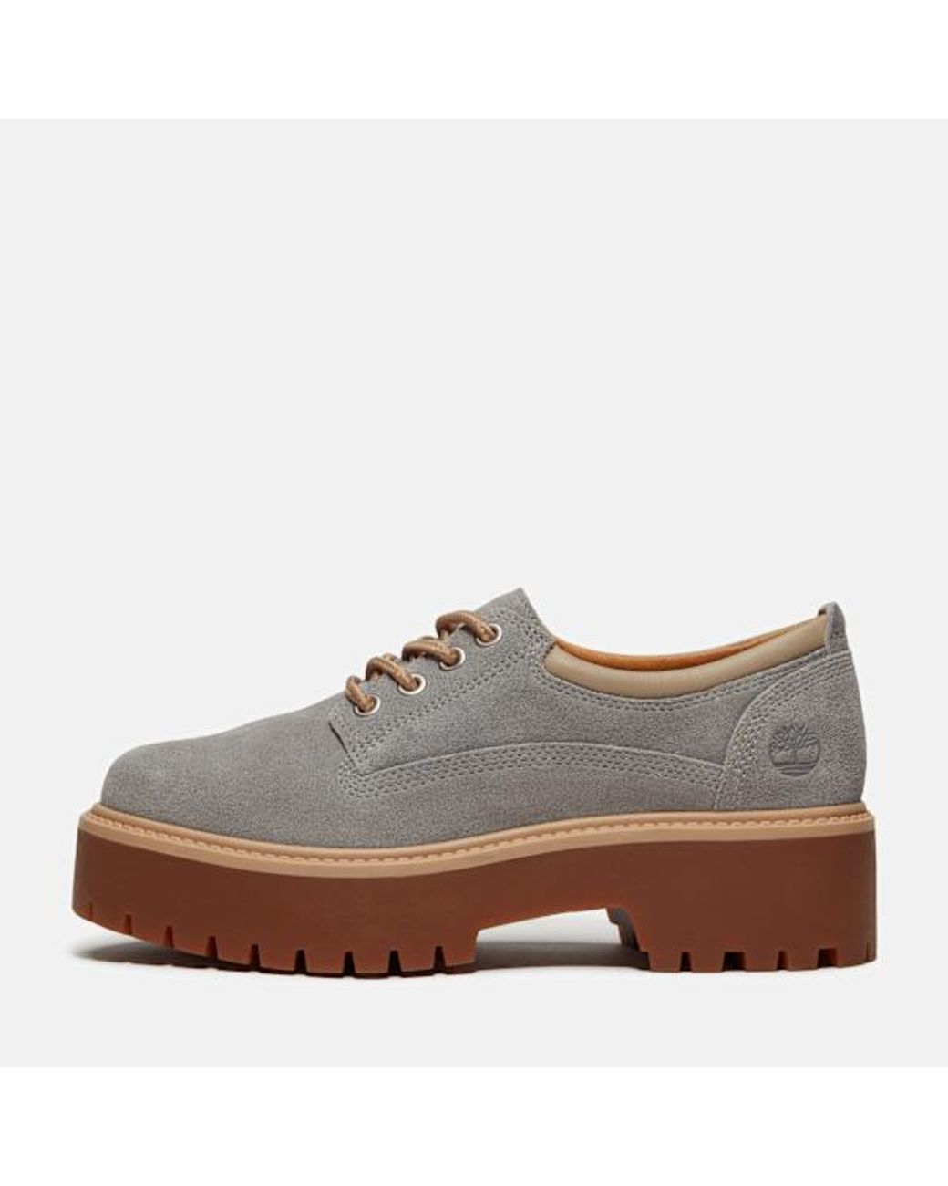 Timberland Brown Stone Street Platform Shoe For
