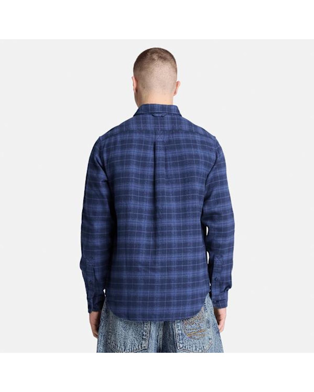 Timberland Blue Flannel Check Regular Shirt For for men