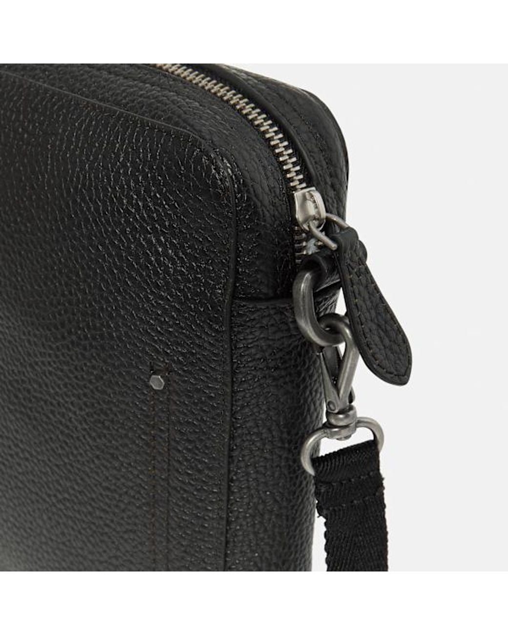 Timberland Black Tuckerman Leather Crossbody Bag