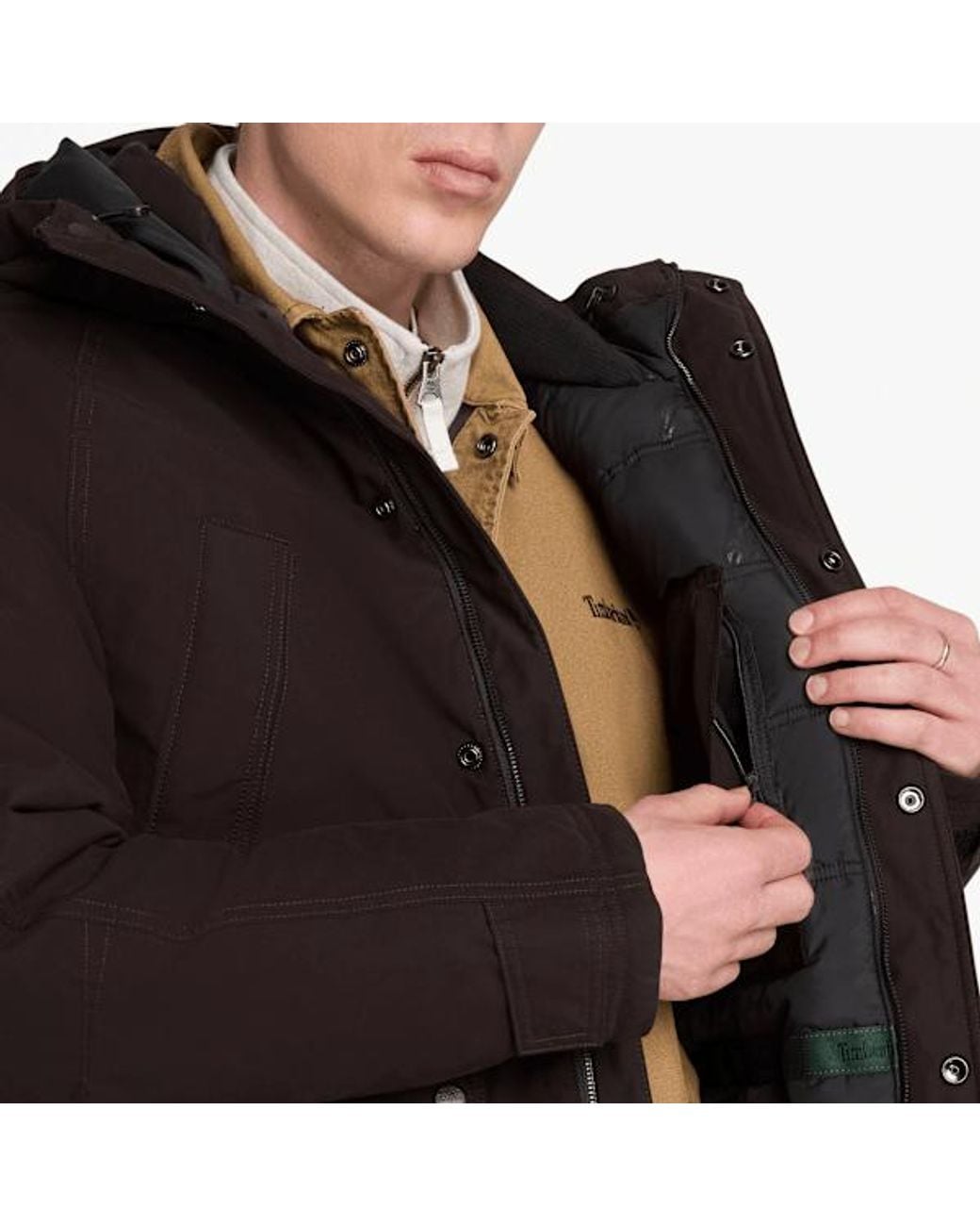 Timberland Black Waterproof Parka For for men