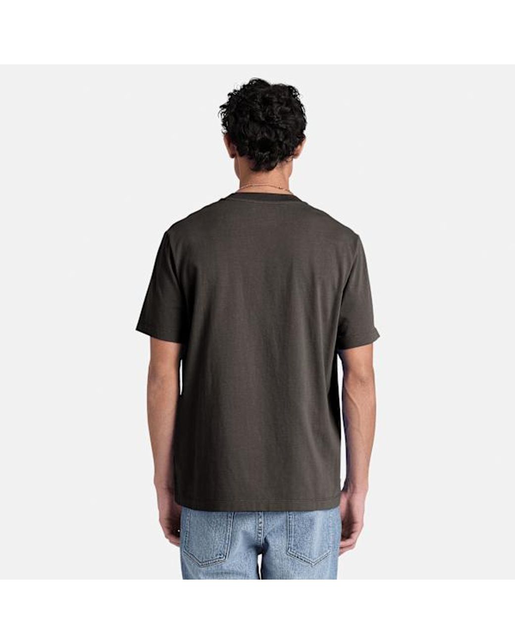 Timberland Black Silicon Badge Short-Sleeve T-Shirt For for men
