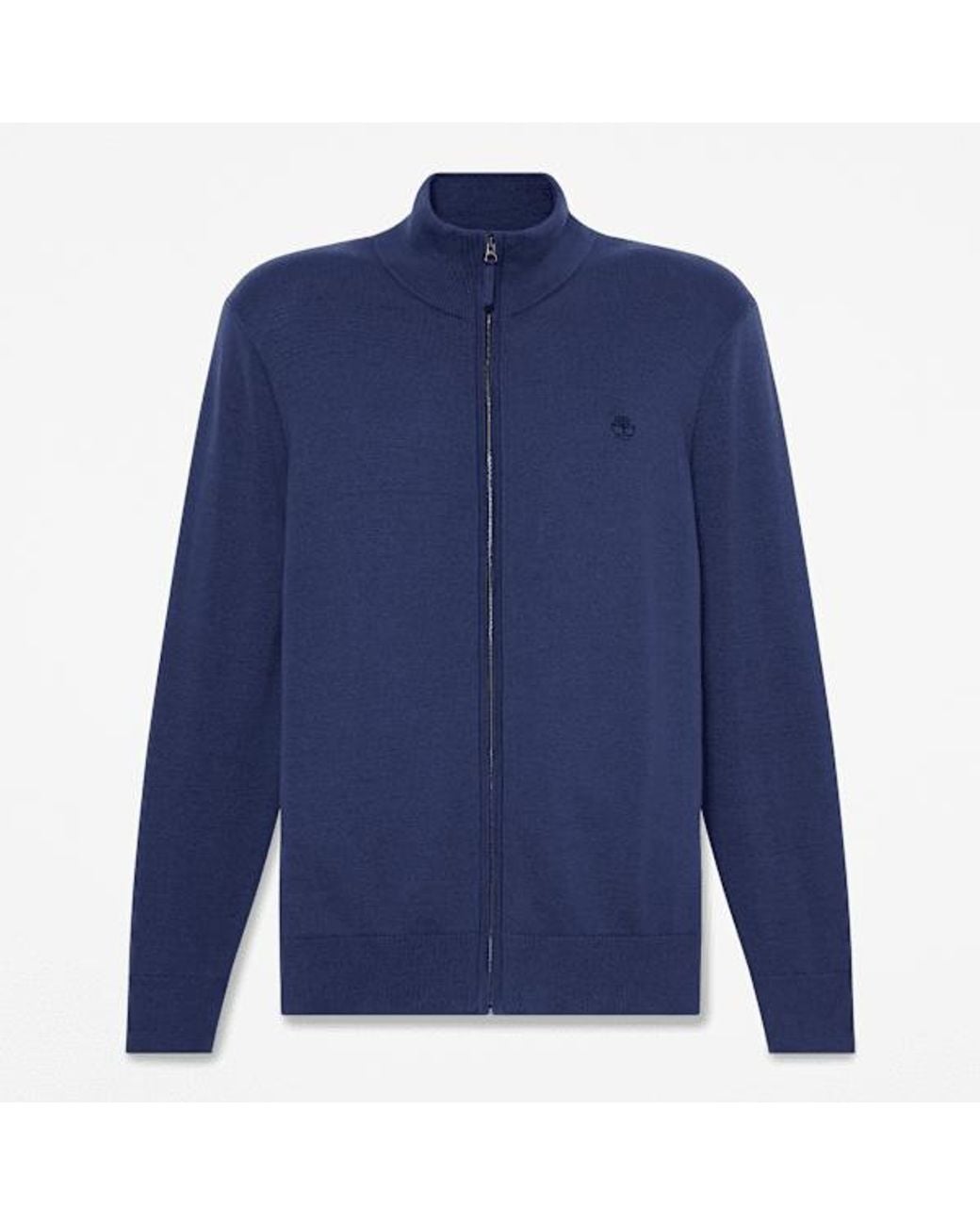 Timberland Blue Williams River Cotton Full-Zip Jumper For for men