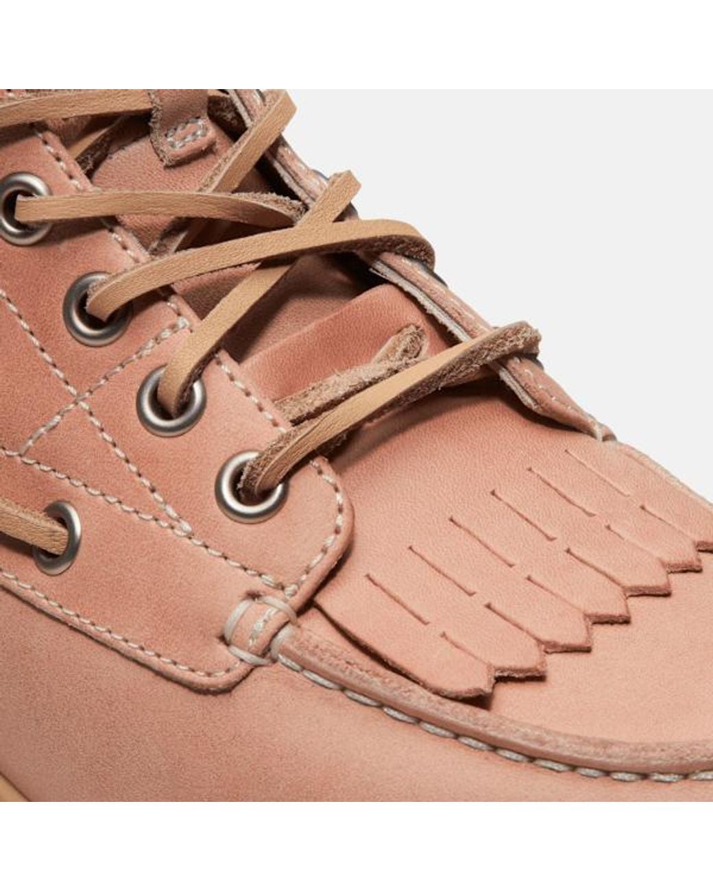 Timberland Brown Stone Street Platform Kiltie Boot For