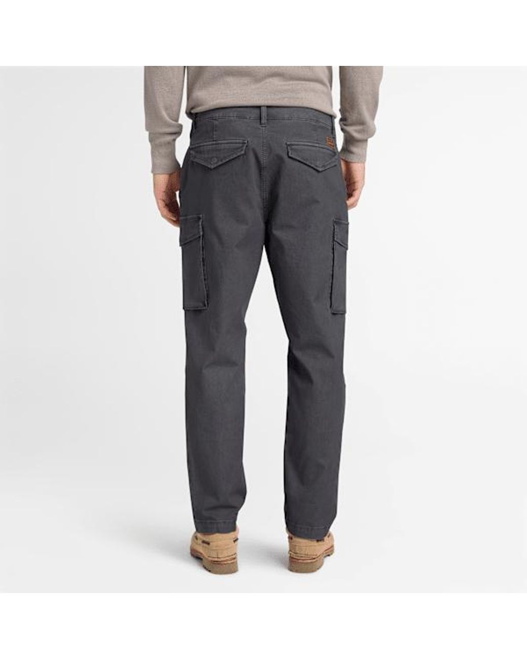 Timberland Gray Garment Dyed Bedford Cargo Trouser For for men