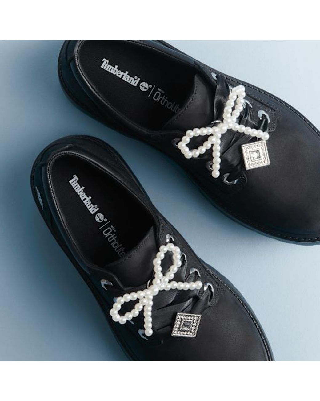 Timberland Black Stone Street Platform Shoe For
