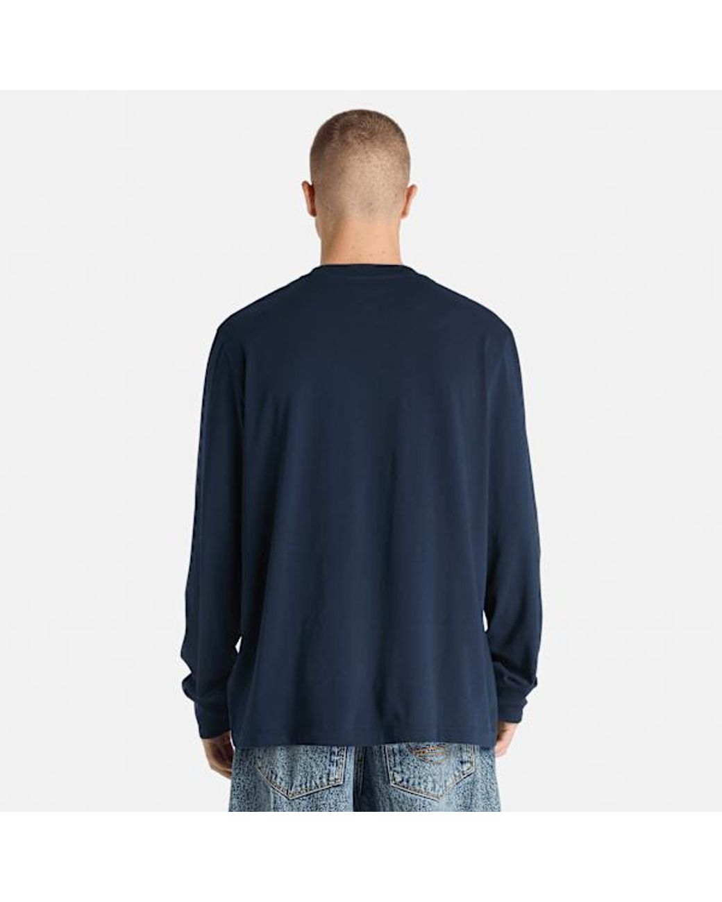Timberland Blue Oyster River Long-Sleeve T-Shirt For for men