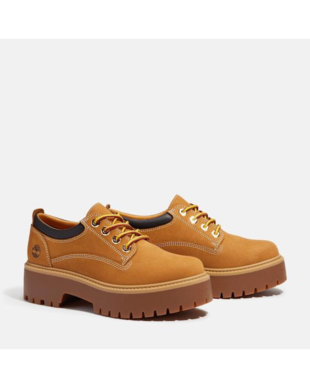 Timberland Brown Stone Street Platform Shoe For