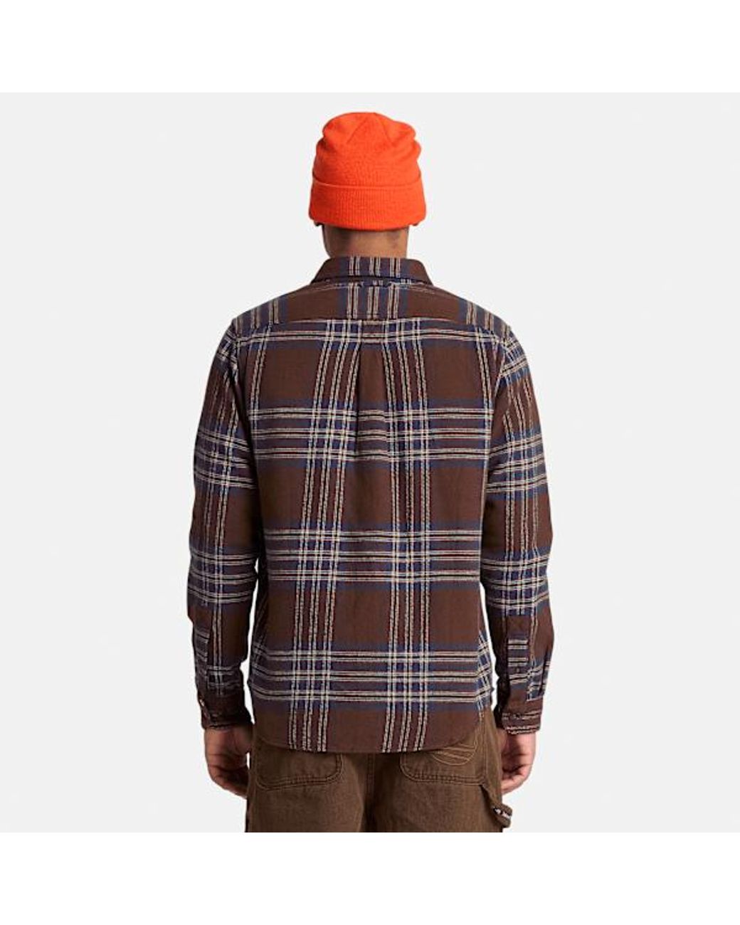 Timberland Brown Check Regular Shirt For for men