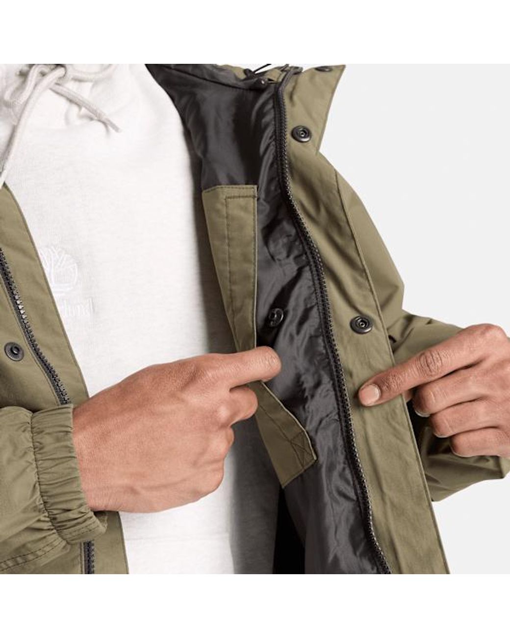 Timberland Green Weatherline Waterproof Shell Jacket For for men