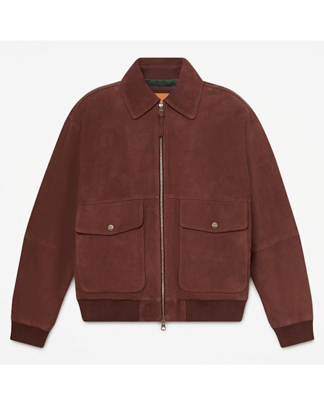 Timberland Purple Leather Bomber For for men