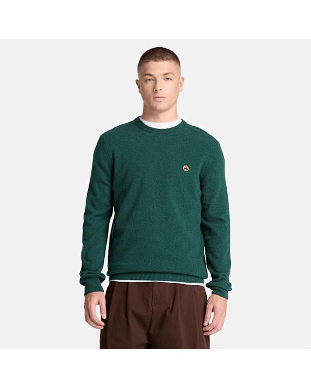 Timberland Green Cohas Brook Merino Crewneck Jumper For for men