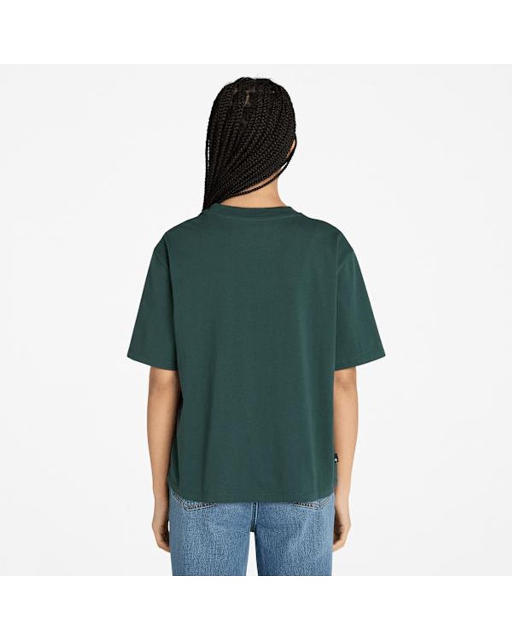 Timberland Green Varsity Graphic Short-Sleeve T-Shirt For