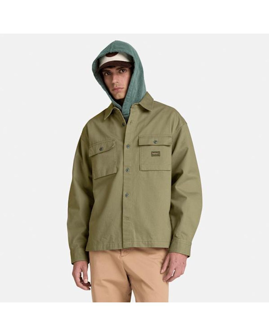 Timberland Green Utility Overshirt For for men