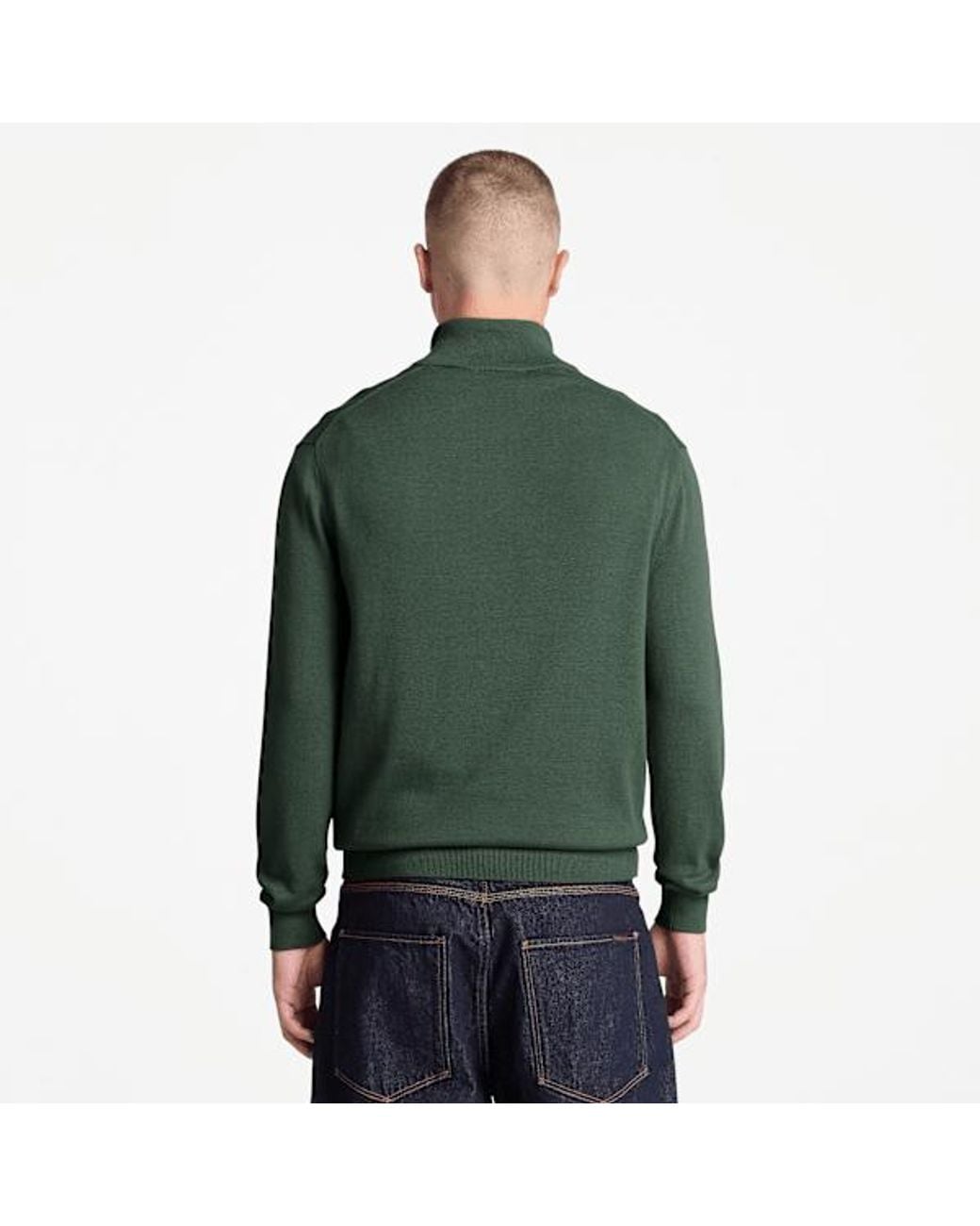 Timberland Green Williams River Cotton Quarter-Zip Jumper For for men