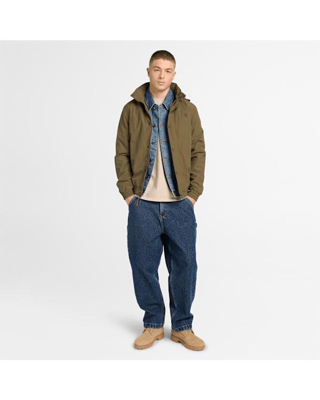 Timberland Green Waterproof Bomber For for men