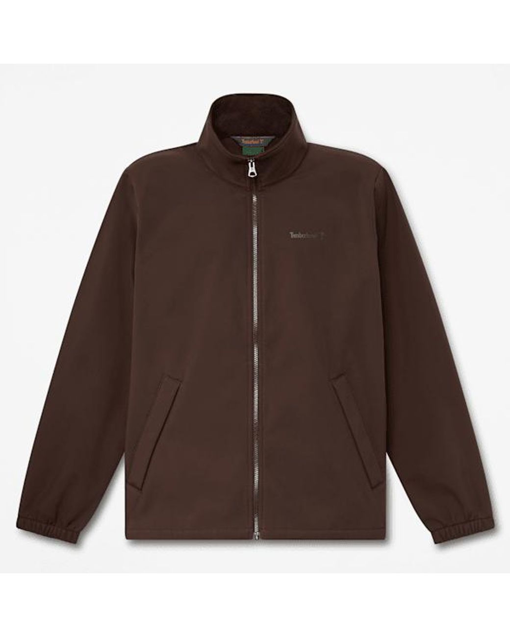 Timberland Brown Windproof Full-Zip Softshell Jacket For for men
