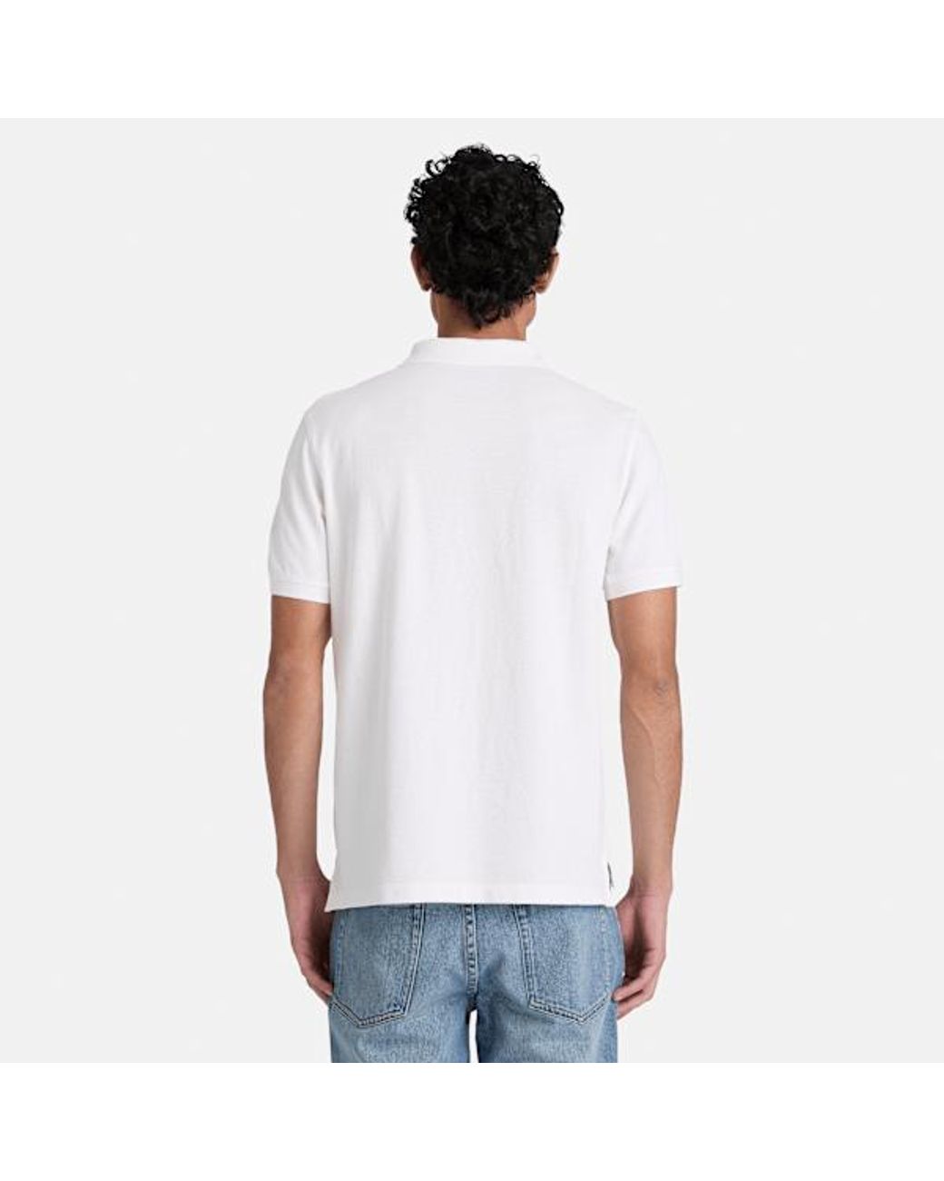 Timberland White Millers River Short-Sleeve Polo For for men