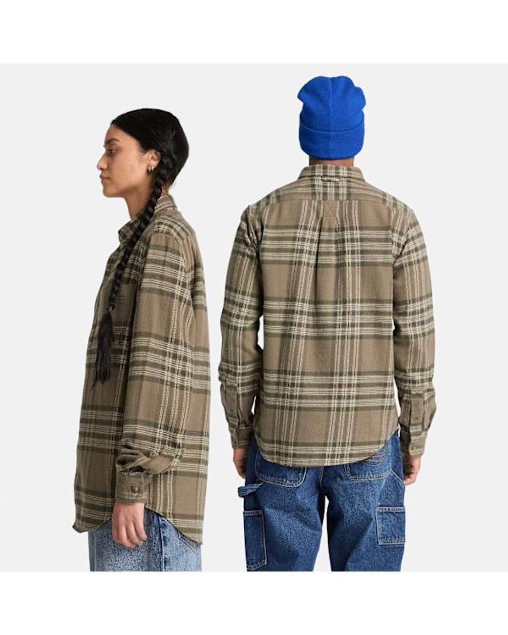 Timberland Green Check Regular Shirt For for men