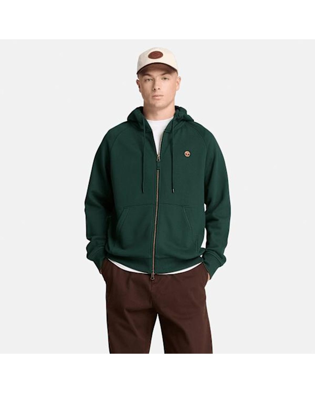 Timberland Green Exeter River Full-Zip Hoodie For for men