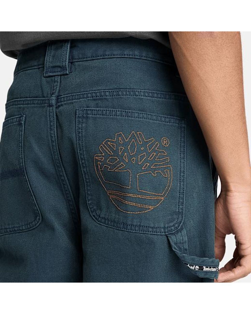 Timberland Blue Rindge Double Knee Canvas Carpenter Trouser For for men