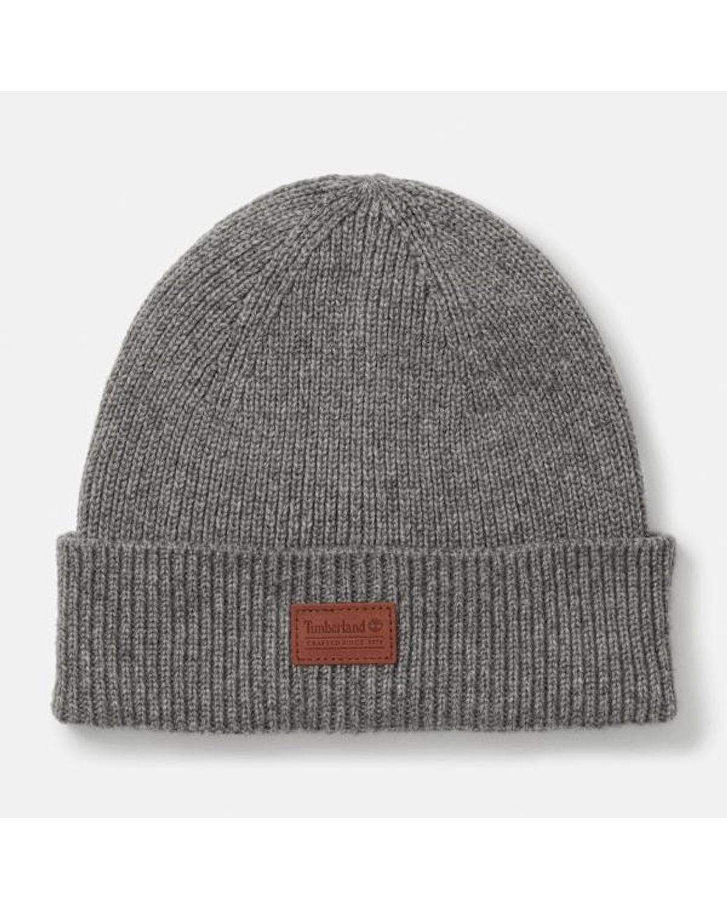 Timberland Gray Heritage Fisherman Beanie For for men