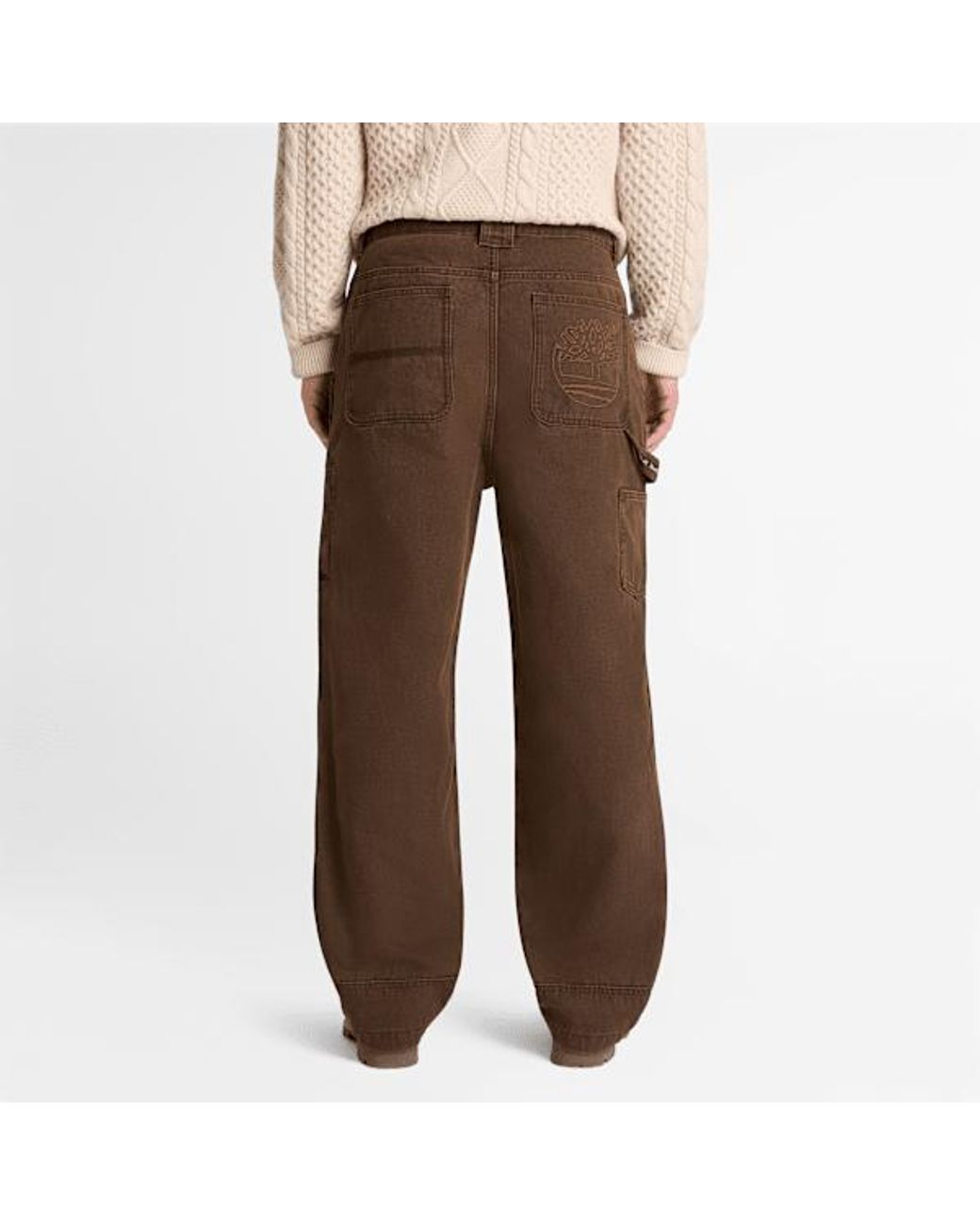Timberland Brown Rindge Double Knee Canvas Carpenter Trouser For for men
