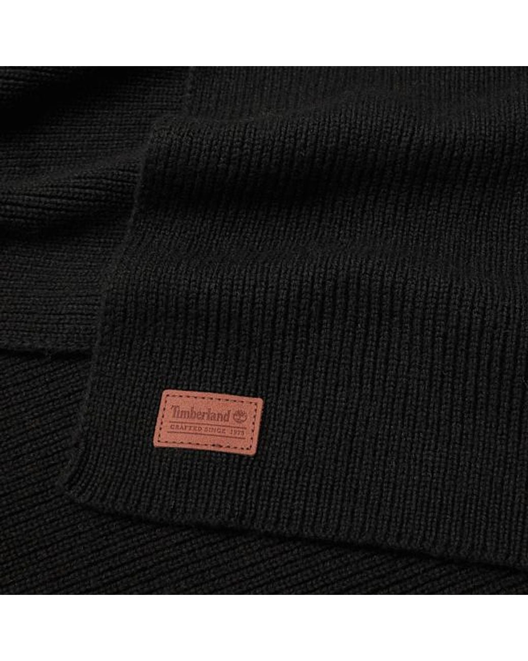 Timberland Black Heritage Fisherman Scarf