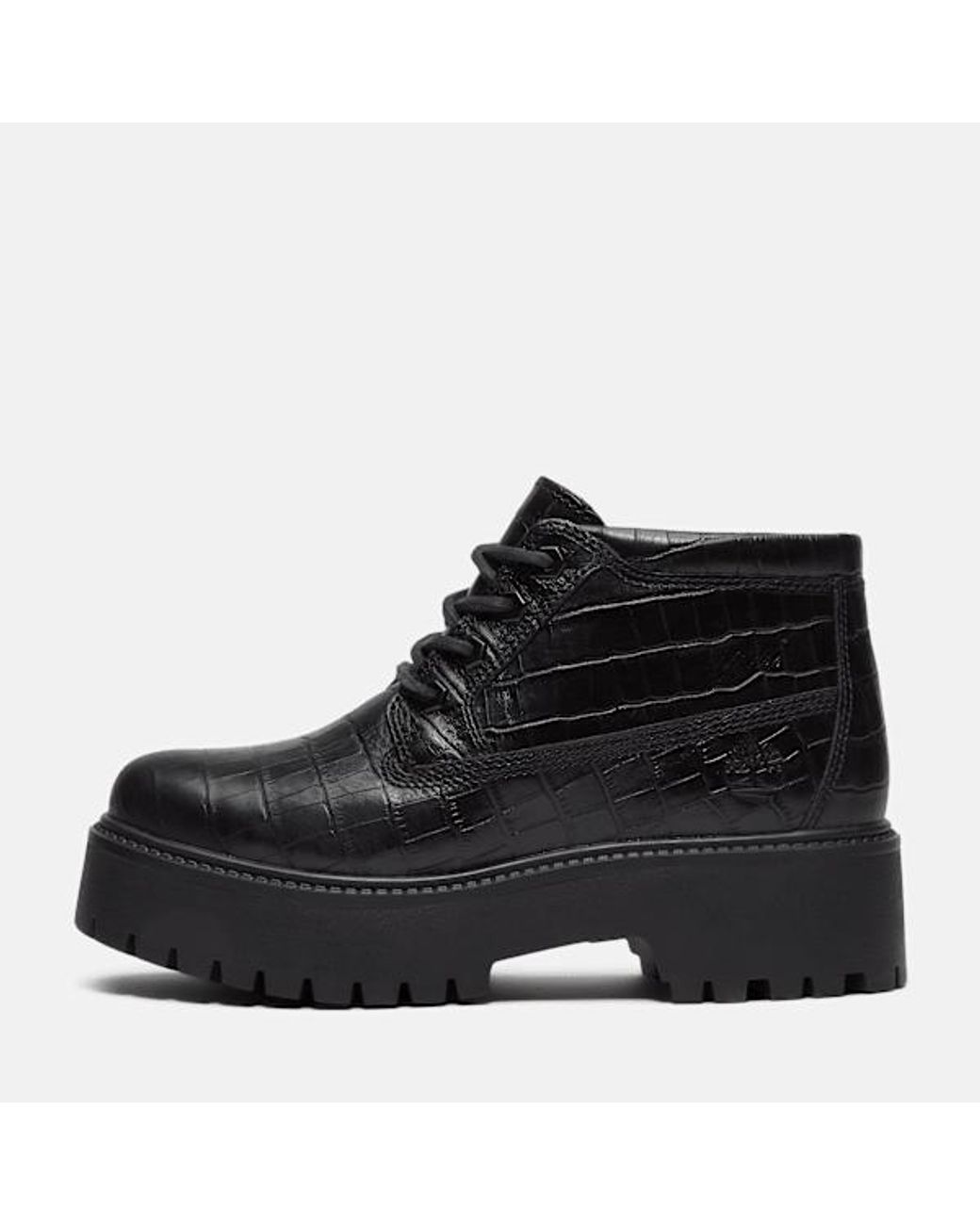 Timberland Black Stone Street Platform Mid Boot For