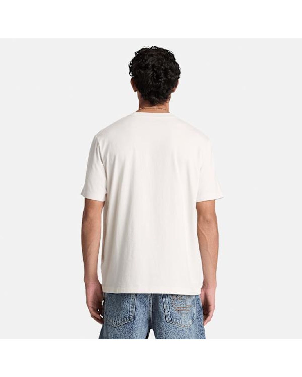 Timberland White Established 1973 Embroidered Short-Sleeve T-Shirt For for men