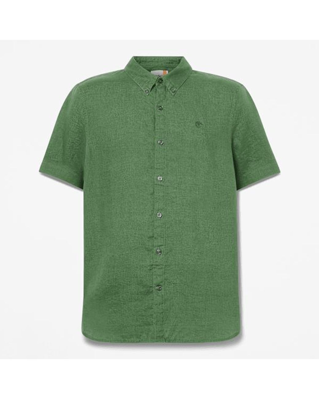 Timberland Green Mill Brook Linen Short-Sleeve Shirt For for men