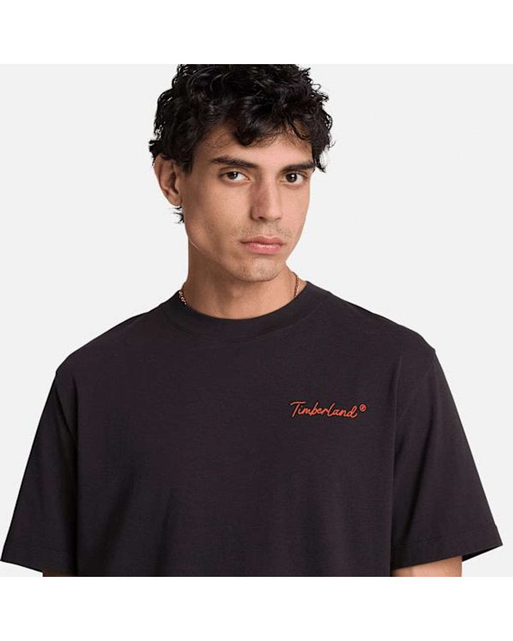 Timberland Black New Hampshire Heritage Graphic T-Shirt For for men