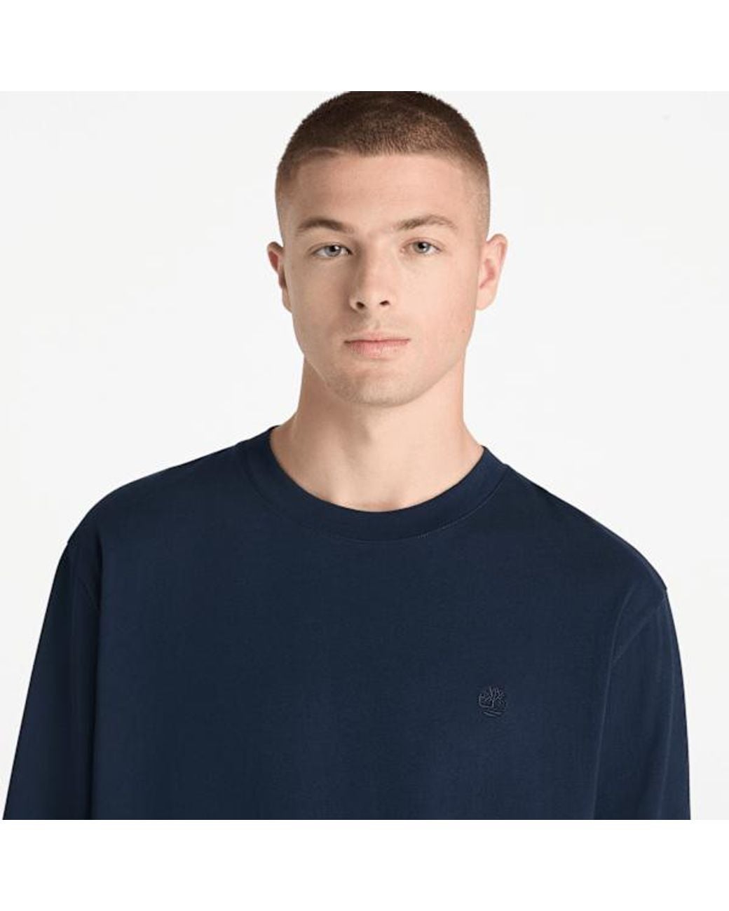 Timberland Blue Oyster River Long-Sleeve T-Shirt For for men