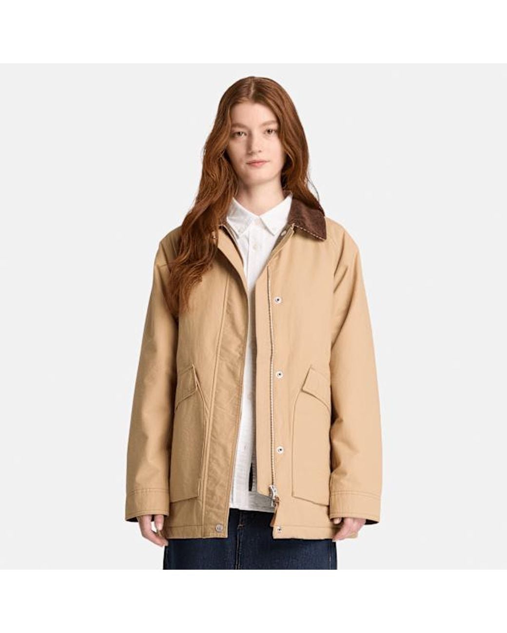 Timberland Natural Wenham Water-Repellent Insulated Barn Coat For