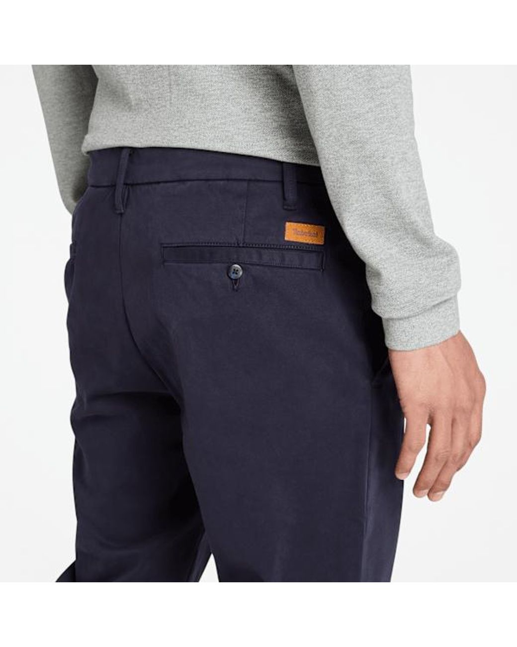 Timberland Blue Claremont Garment Dyed Chino Trouser For for men
