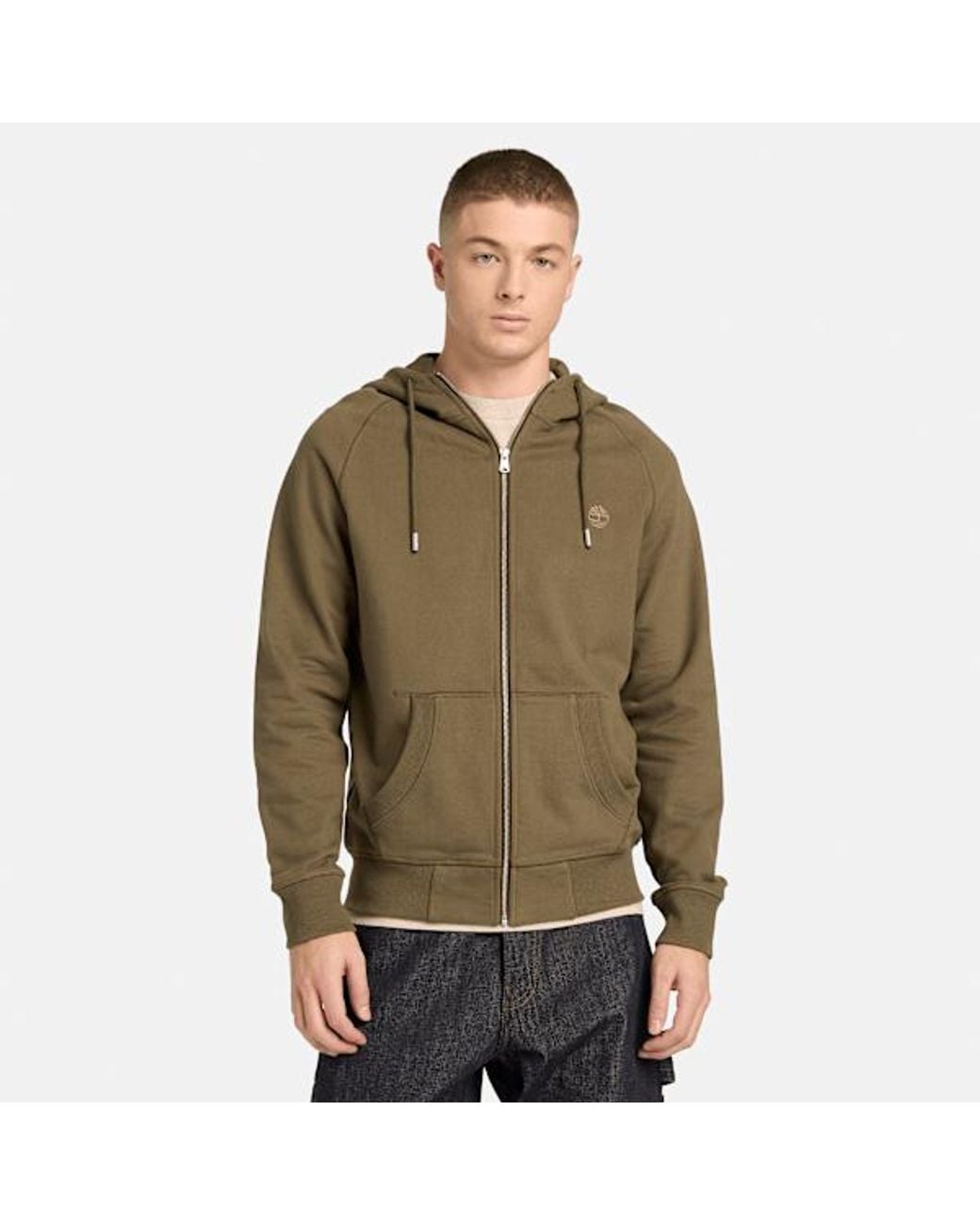 Timberland Green Exeter River Full-Zip Hoodie For for men