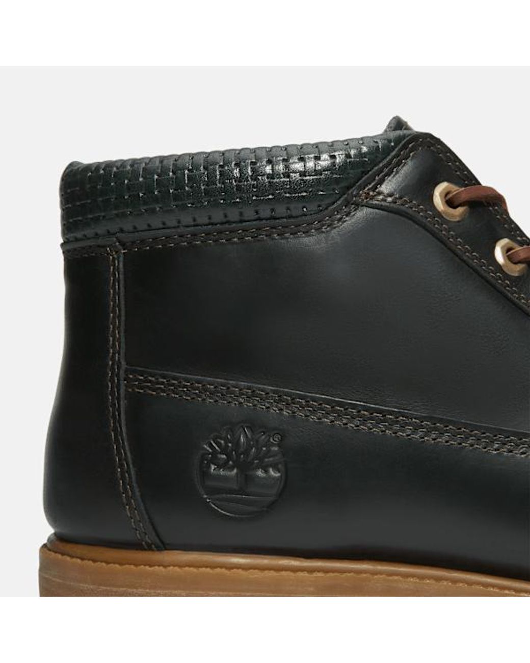 timberland black premium waterproof chukka boots