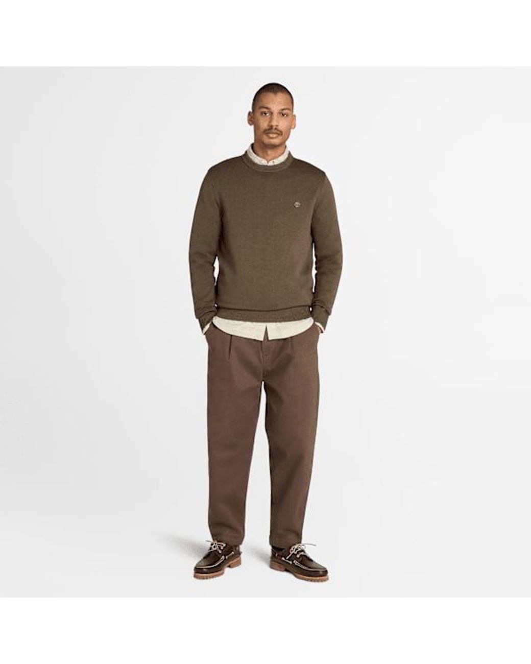 Timberland Green Williams River Cotton Jumper For for men
